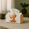 1pc Contemporary Adorable Decorative Tissue Holder Featuring a Teddy Bear And Butterfly, Versatile Fabric Tissue Box, Supplies for Outdoor Gatherings,