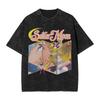 Sailor Moon "Usagi Tsukino Cheeky Pose" Vintage Wash Anime Black Women And Men T-Shirt