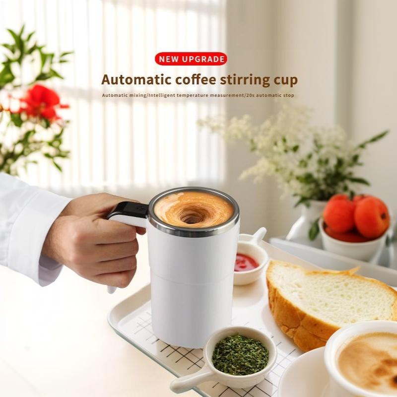 Automatic Rechargeable Coffee Mixer Mug Stainless Steel Electric Self Stirring Cup for Cold Hot Drinks