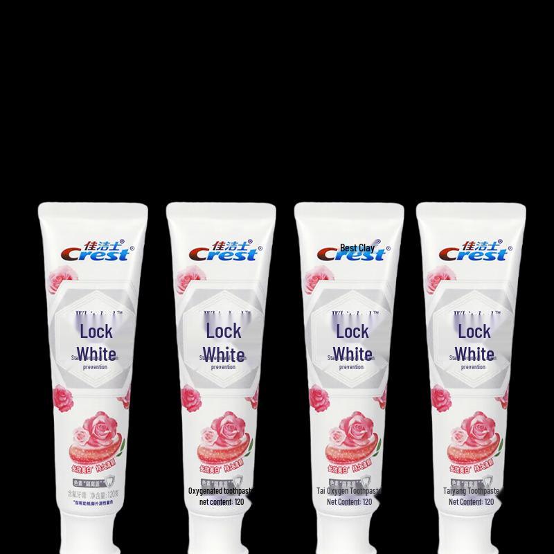 Crest Dual-Color Lock White Toothpaste - Rose