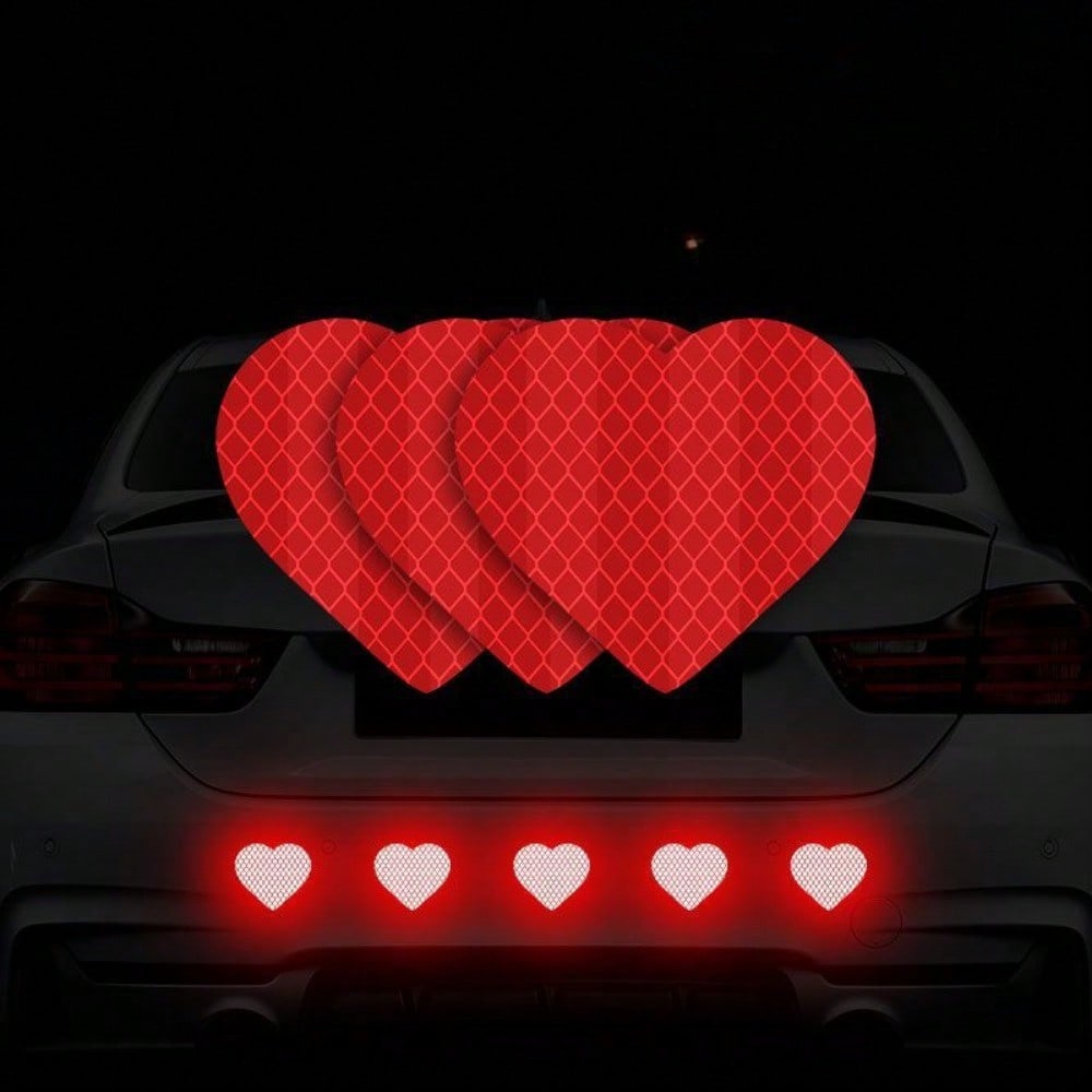 

5 шт. светоотражающих наклеек, светоотражающие полосы для автомобилей, светоотражающие наклейки для грузовиков с ночным предупреждением, персонализированные креативные наклейки