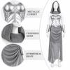 Women's Chainmail Retro Costume Set for Halloween Stage Performance