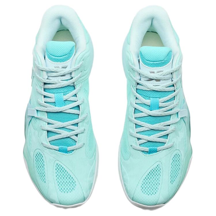 Xtep Battle 3 Trendy Fashion TD-V2 Durable Lightweight Mid-Top Basketball Shoes Men Sneakers Sky-Blue Cloud-Blue Forget-Me-Not-Blue 975319120003-5