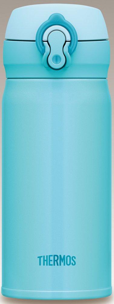 THERMOS Vacuum Insulated Portable Mug with Sky SKY One-Touch Opening, 350ml, Blue, JNL-352