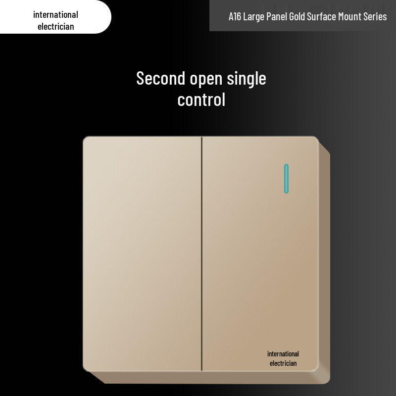 Priză electrică ultra-subțire de 16A cu montaj aparent cu panou de perete cu cinci găuri pentru uz casnic și pentru aparat de aer condiționat