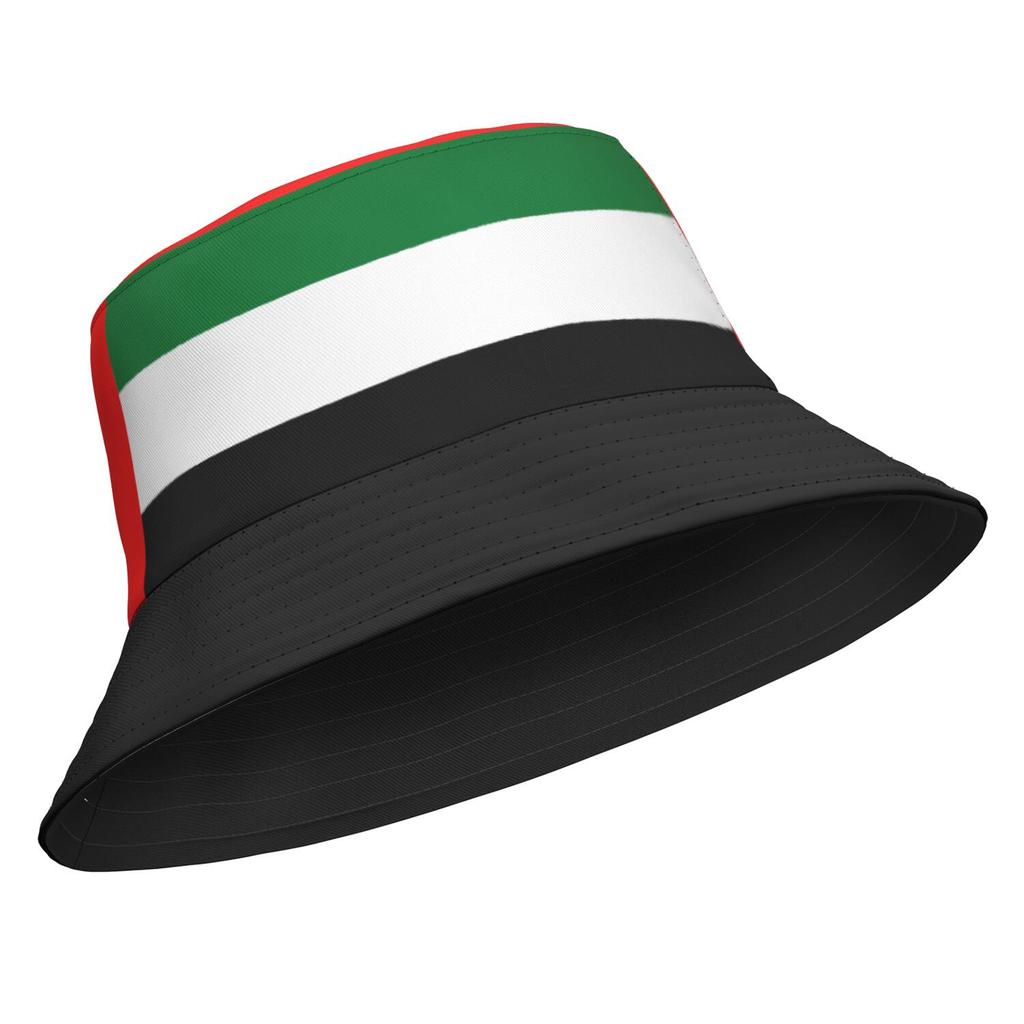 United Arab Emirates Fisherman Hats Custom Made Name Team Logo Bucket Cap Are Country Travel Islam Nation Arabic Flag Headgear