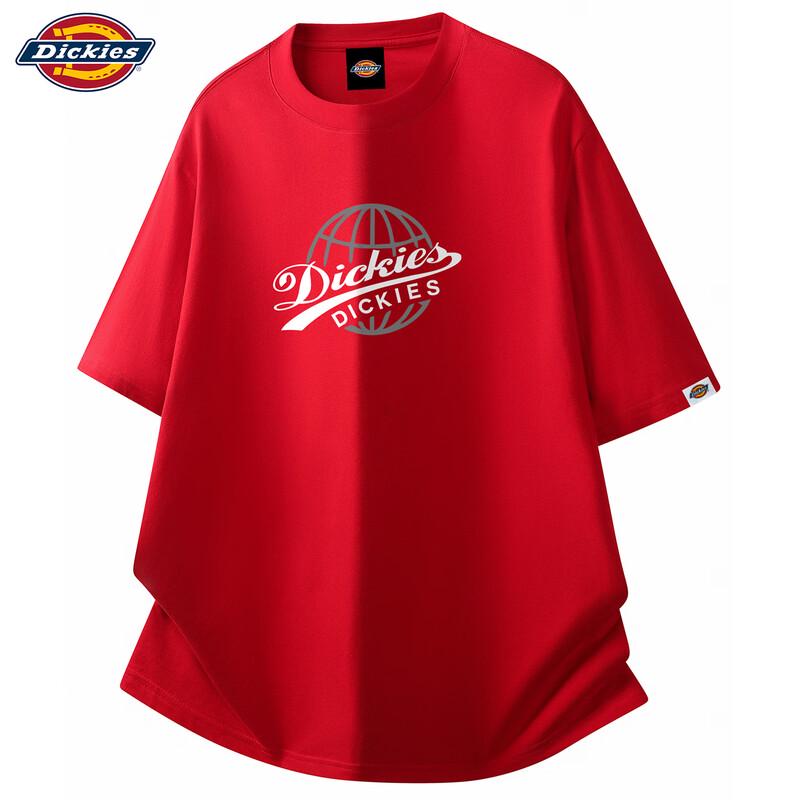 Мужская футболка Dickies с принтом логотипа, 100% хлопок, с коротким рукавом 5XL