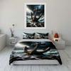 Giant Anchor In Raging Waves Print Soft Comfortable Duvet Cover Bedding Set Included 1*Duvet Cover  2*Pillowcases Luxury Gifts