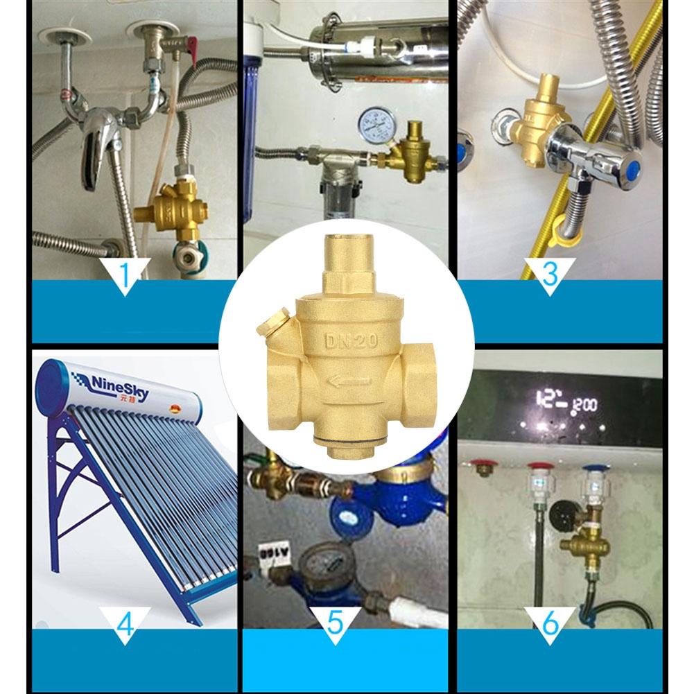 DN20 Adjustable Brass Water Pressure Regulator Regulating Valve