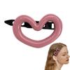 Herzform Haarklammer Niedliche Klammer Haaraccessoires für Bad Lebhaftes Aussehen Rutschfest Niedliche Herzform Niedliche Haarspange
