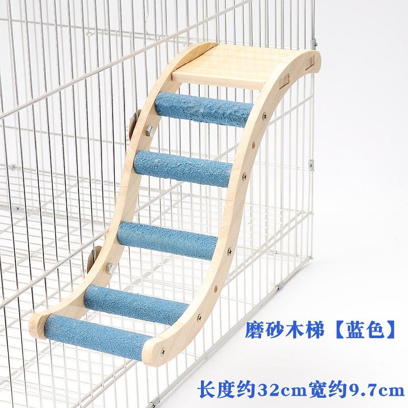 Pet Parrot Toy Colorful Ladder Wood Birds Ladder for Cage Funny Grinding Sticks Climbing Toy Bird Cage Accessories