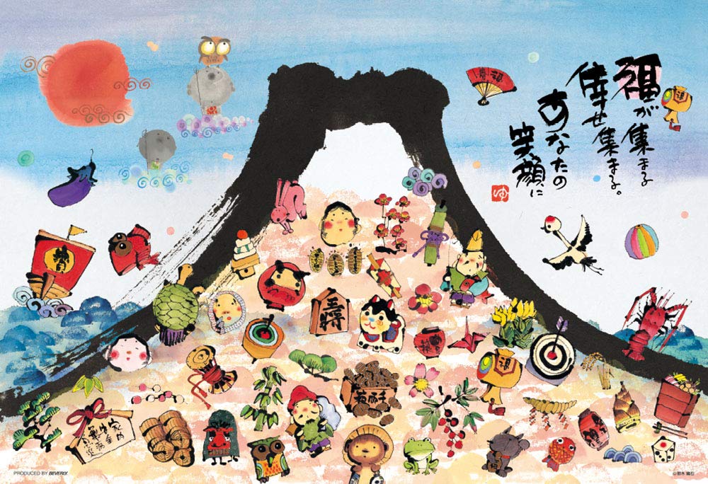 

[Made in Japan] 1000-Piece Jigsaw Puzzle Fuji (Lucky Fuji) Micro Pieces (26 x 38 cm)