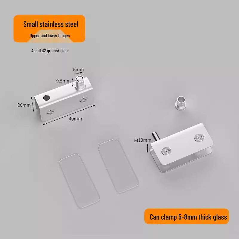 

Безкаркасна скляна шафа з нержавіючої сталі Pop-Up затискач для петлі