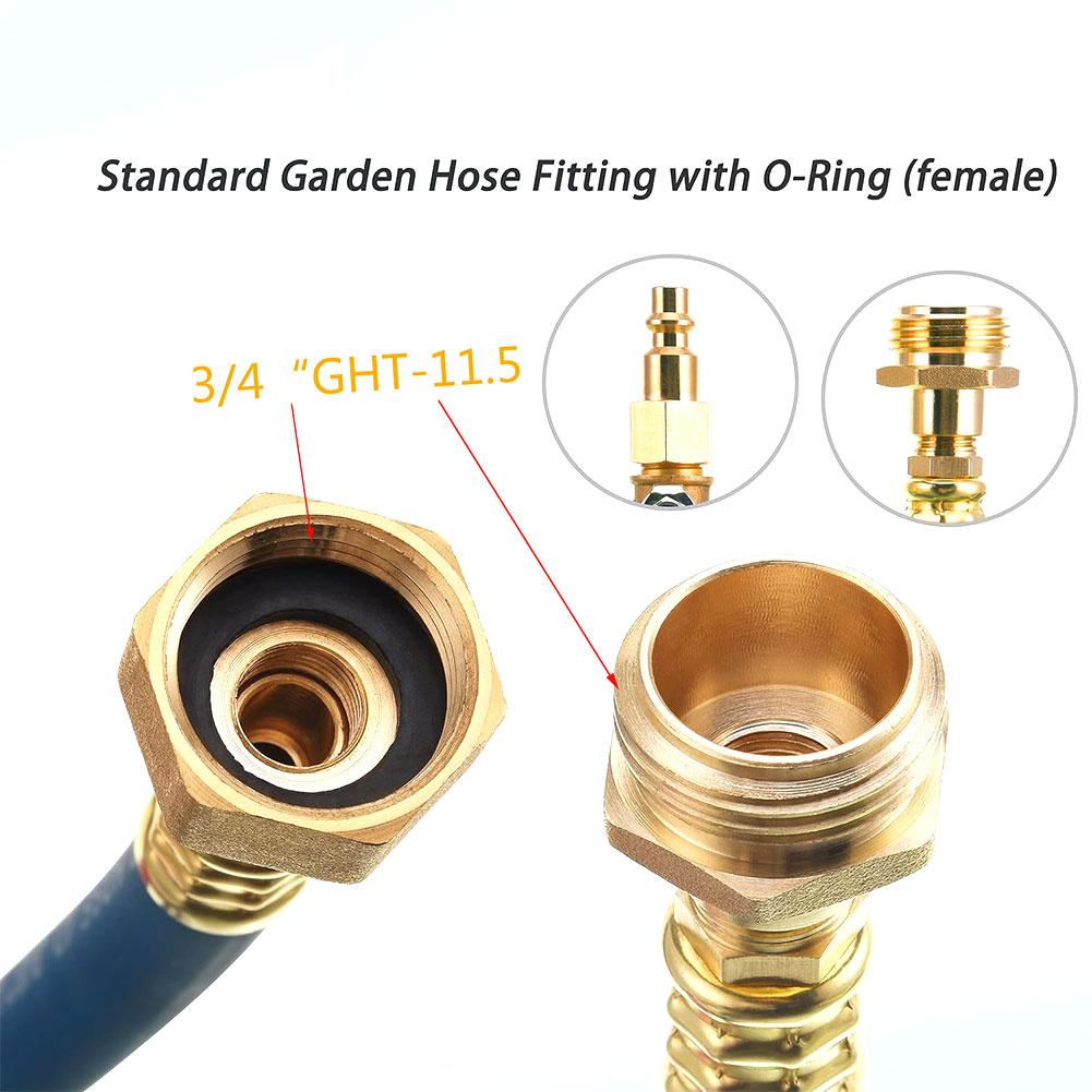 3/8 RV For Winter Sprinkler Adapter Designed for Campervan and RV Use with For Winter Sprinkler Systems and Shut Off Valve