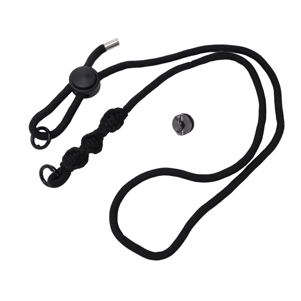 Kamerastropp Svart Nylon Hals Skulderstropp med Hurtigspenne Stilig Kamera Anti-tapt
