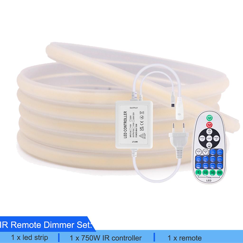 Dimmable COB LED Strip Light 220V 288LEDs/m Smart Tuya WiFi LED Tape Bluetooth COB LED Lights Waterproof Linear Lighting Decor