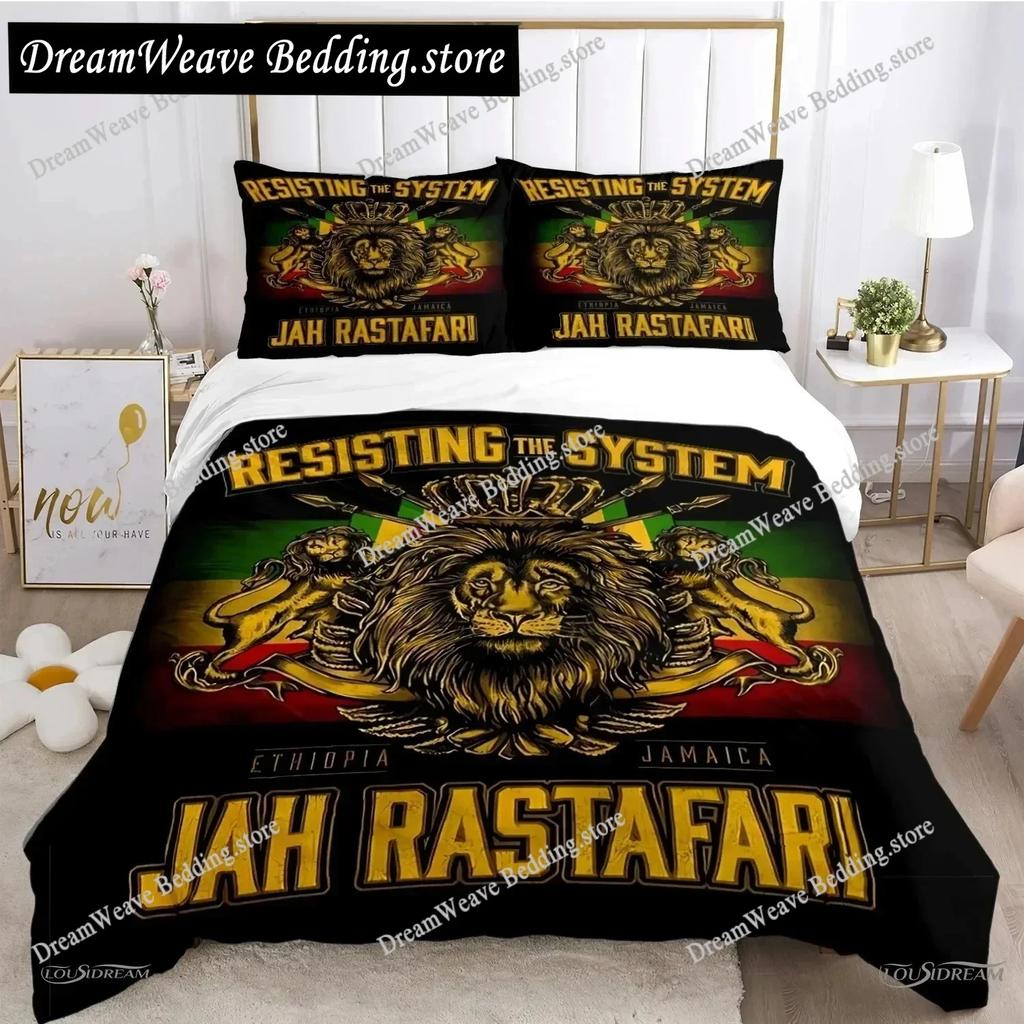 Bob Marley Musik Bettwäsche Set Bettbezug 3D Bettwäsche Mode Design Dekoration King Bettbezug Set Doppelbett Set Bettwäsche Sets