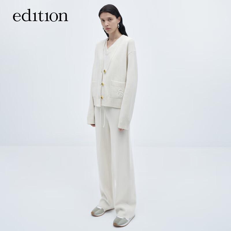 Edition Women's Merino Wool Knit Cardigan & Vest Set