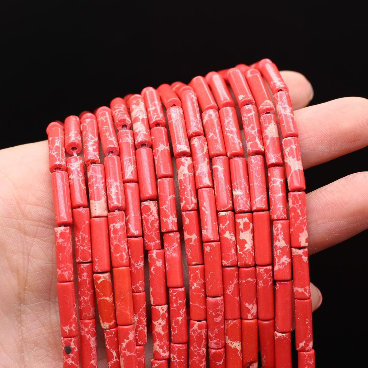 

1 нить бусины из натурального камня длинные цилиндрические кристаллы кварца агата свободные бусины-разделители для изготовления ювелирных изделий DIY ожерелье браслет аксессуары 7x13 мм 1Strand/7x13mm