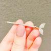 Cubic Pin 2-Piece Set, Tail-Shaped Lucky Bangs Pin, Baby Hair Pin