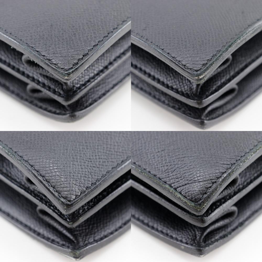 HERMES Sac Adepeche 38 Business bag black/SilverHardware Epsom mens Used