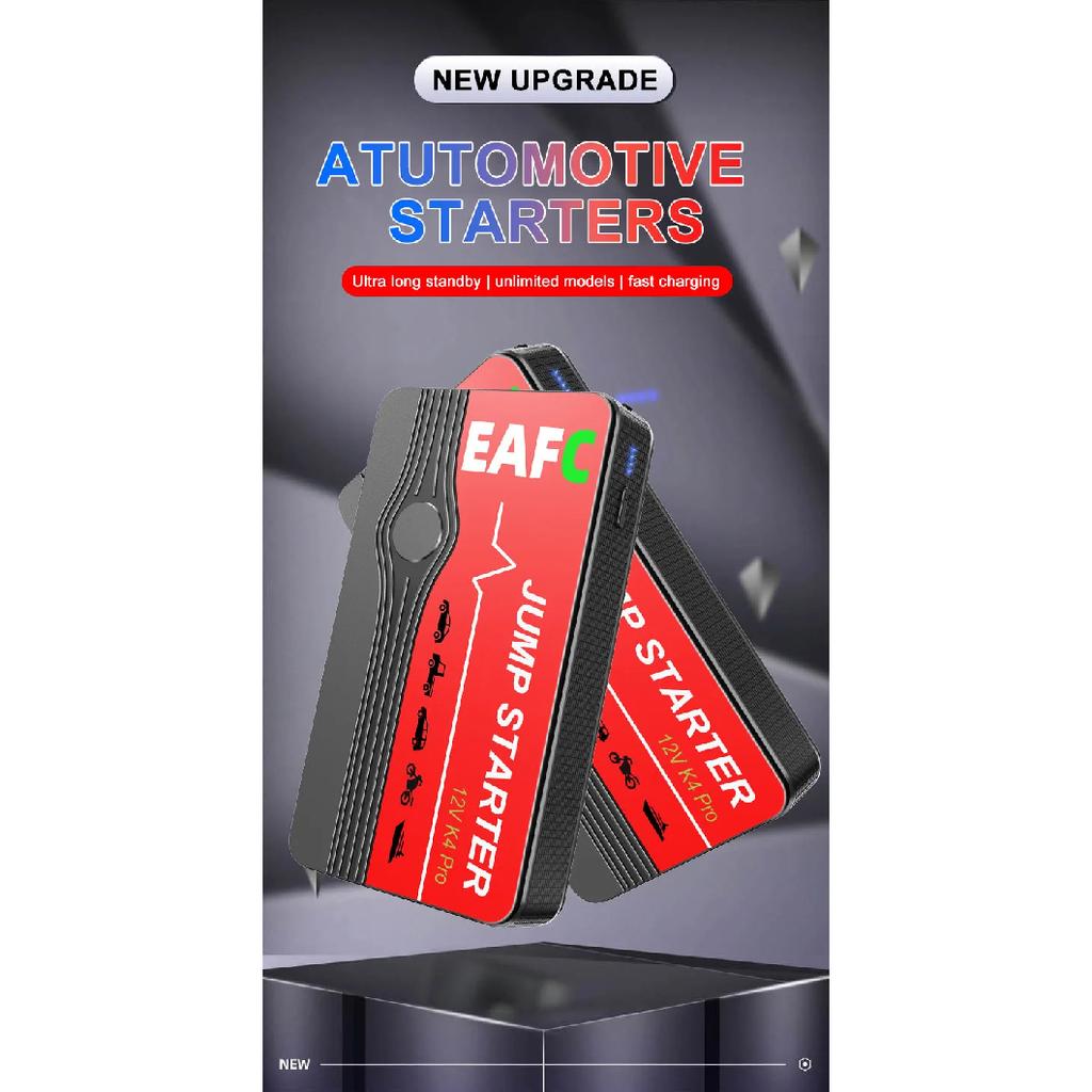 EAFC Car Jump Starter Starter Battery Power Pack 12V 600A Jump Starter Auto Buster Emergency Booster Car Charger Jump Start
