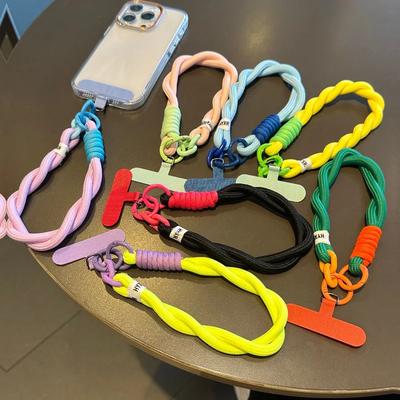 Cute Mobile Phone Lanyard Hanging Decoration Can Be Carried Twist Rope Anti-loss Pendant Fashion Strong Wrist Short Straps Band
