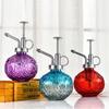 Embossed Glass Plant Sprinkler Kettle Candy Colored Watering Pot Watering Spray Bottle  Garden Tool