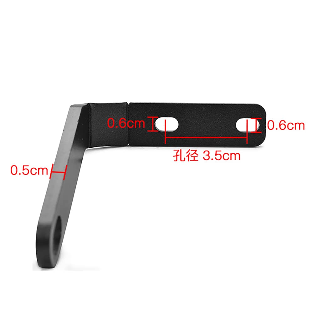 LEDISHUN Mirror Under Mounting Bracket for Rebel 250 and Rebel 500 (Mirror body not included) Stainless Steel Black REBEL500 REBEL250