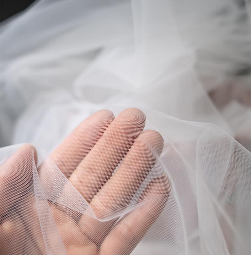 5-10M/Lot Encrypted Soft Mesh Fabric For Wedding Dress,Mosquito Nets,Wedding Decoration Curtain,Chair Sashes Handmade DIY Fabric