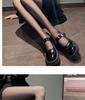 Grey-Black See-Through Base Layer Leggings with Fleece - Women’s Spring/Autumn/Winter Style for Bare Legs Look