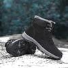 Men's Snow Boots Fashion Casual Shoes Durable Slip-resistant High-top for Outdoor Walking Running Hiking in Autumn And Winter