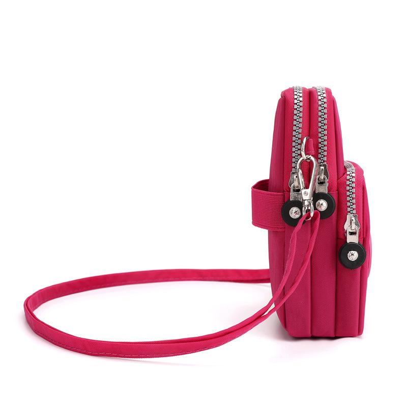 Korean Style Crossbody Phone Bag – Women's Fabric Pouch, Neck Hanging Sports Armband, Vertical Wrist Coin Purse