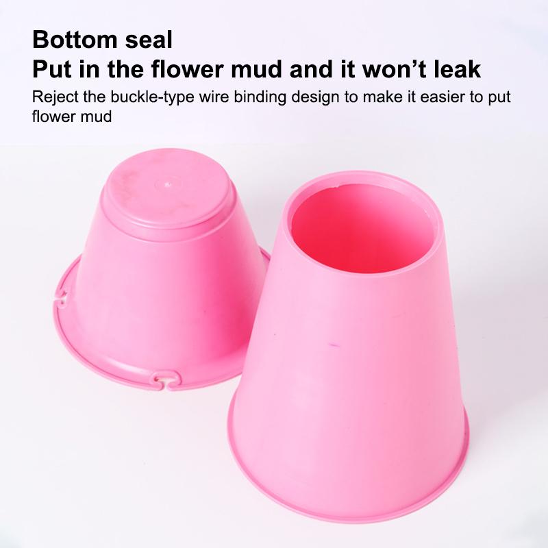 1Pcs Fixed Liner For Flower Arrangement Fixing Stand Packing Base Material Artificial Flowers Bouquet Plastic Bottom Fresh