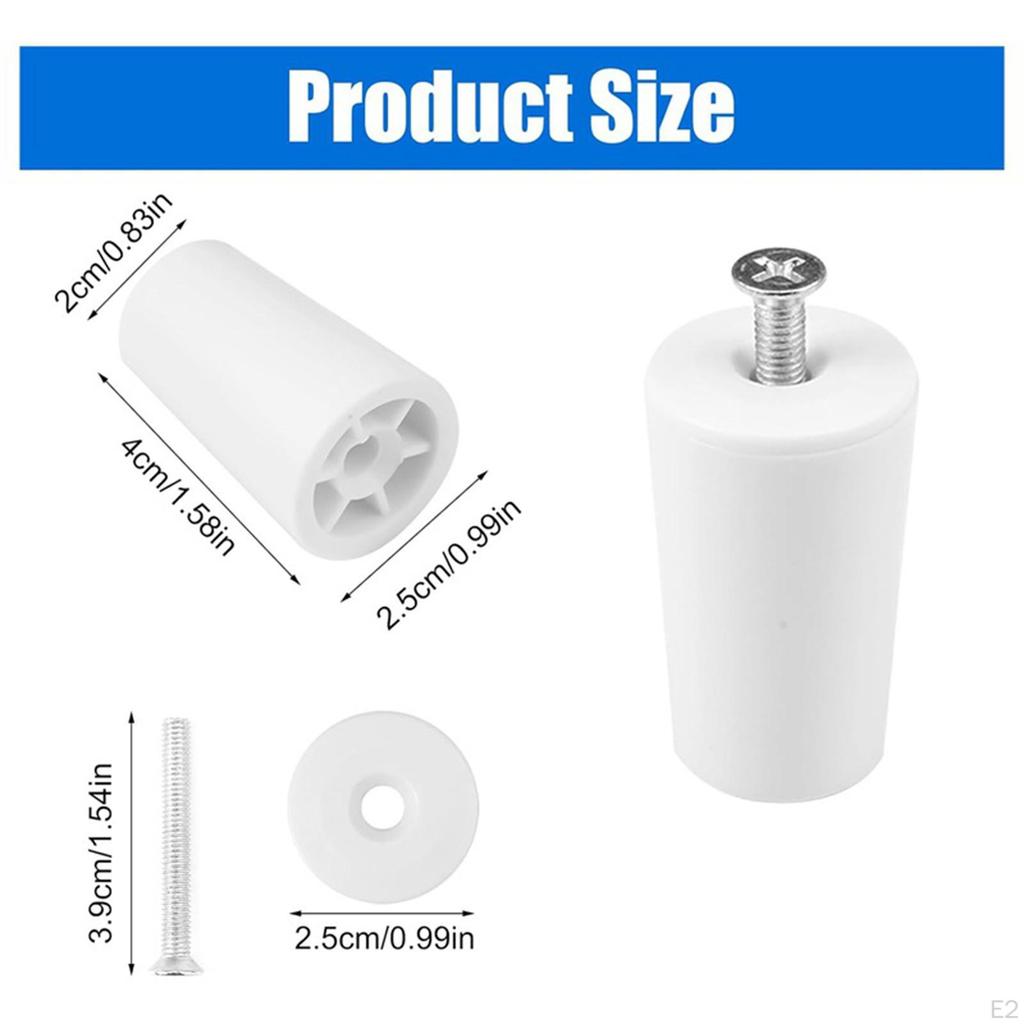 8 Stück Rolladenstopper Weiß Ersatz Robust Schutz Vielseitig Stopper Vorhangblock