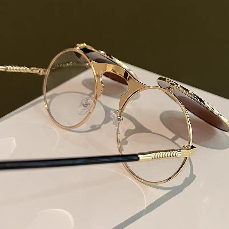 Punk Sonnenbrille Flip Over Freizeit Sonnenbrille Outdoor Sonnenschutz Dekorative Brille