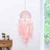 Tree of Life Dream Catcher Handmade Pink Gravel Wall Hangings Feather Craft Home Decor Wind Chimes DreamCatchers Room Decorate