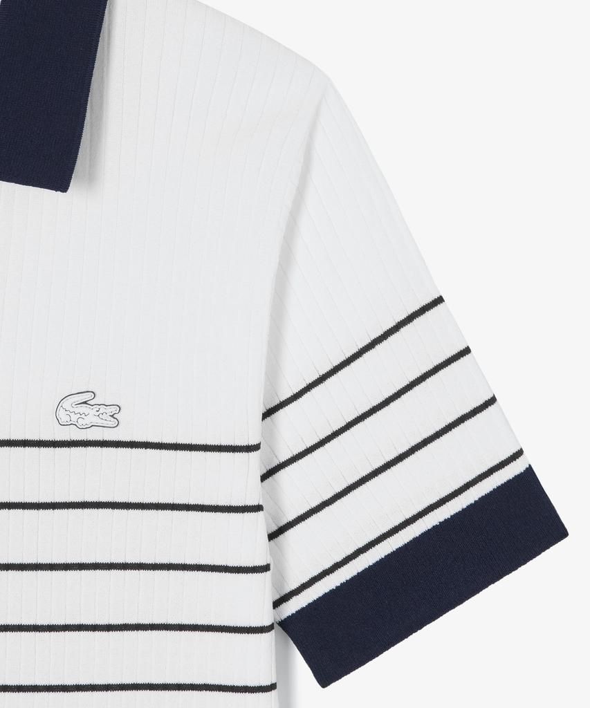 LACOSTE Women'S Textured Striped Polo Sweater Af230E-56G 166