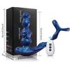 Silicone Penis Ring, Anal Plug, and Vibrator 3-in-1, Prostate and Anal Stimulation Masturbator, Male Adult Sex Toys, Sex Toys