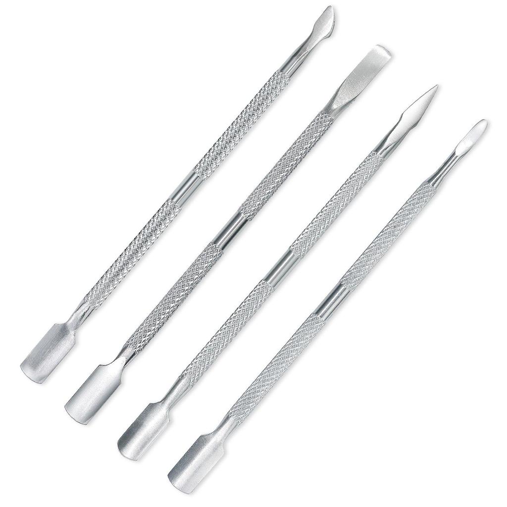 Stainless Steel Double-Ended Cuticle Pusher and Nail Care Tool