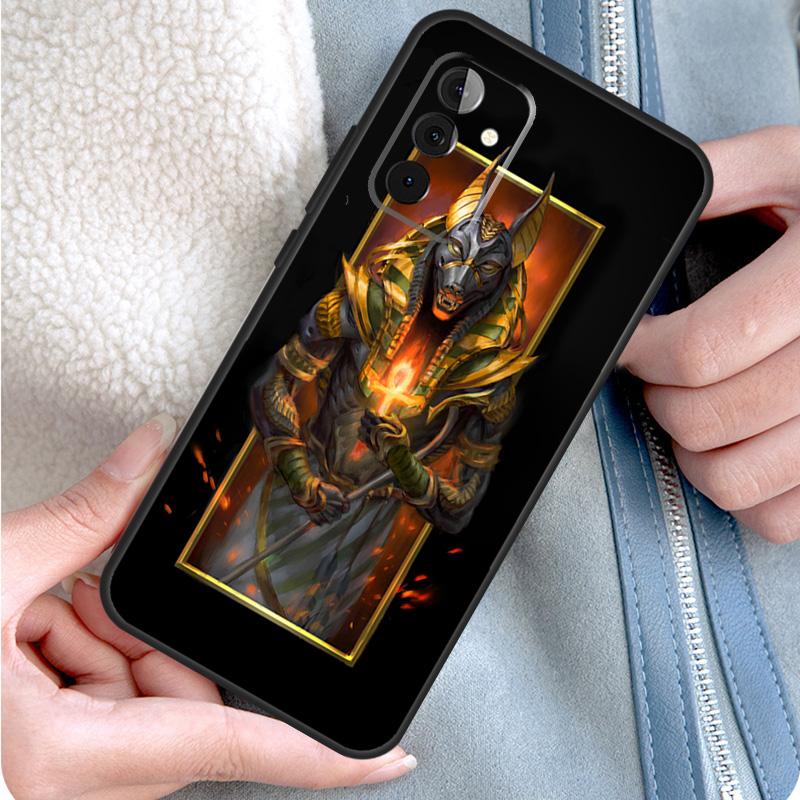 Egypt Nefertiti Anubis Ankh Phone Case For Samsung Galaxy A54 A34 A14 A15 A25 A35 A55 A53 A33 A13 A52 A32 A12 A51 A71