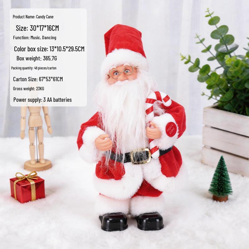 Electric Climbing Ladder Santa Claus Toy for Kids' Christmas Decoration