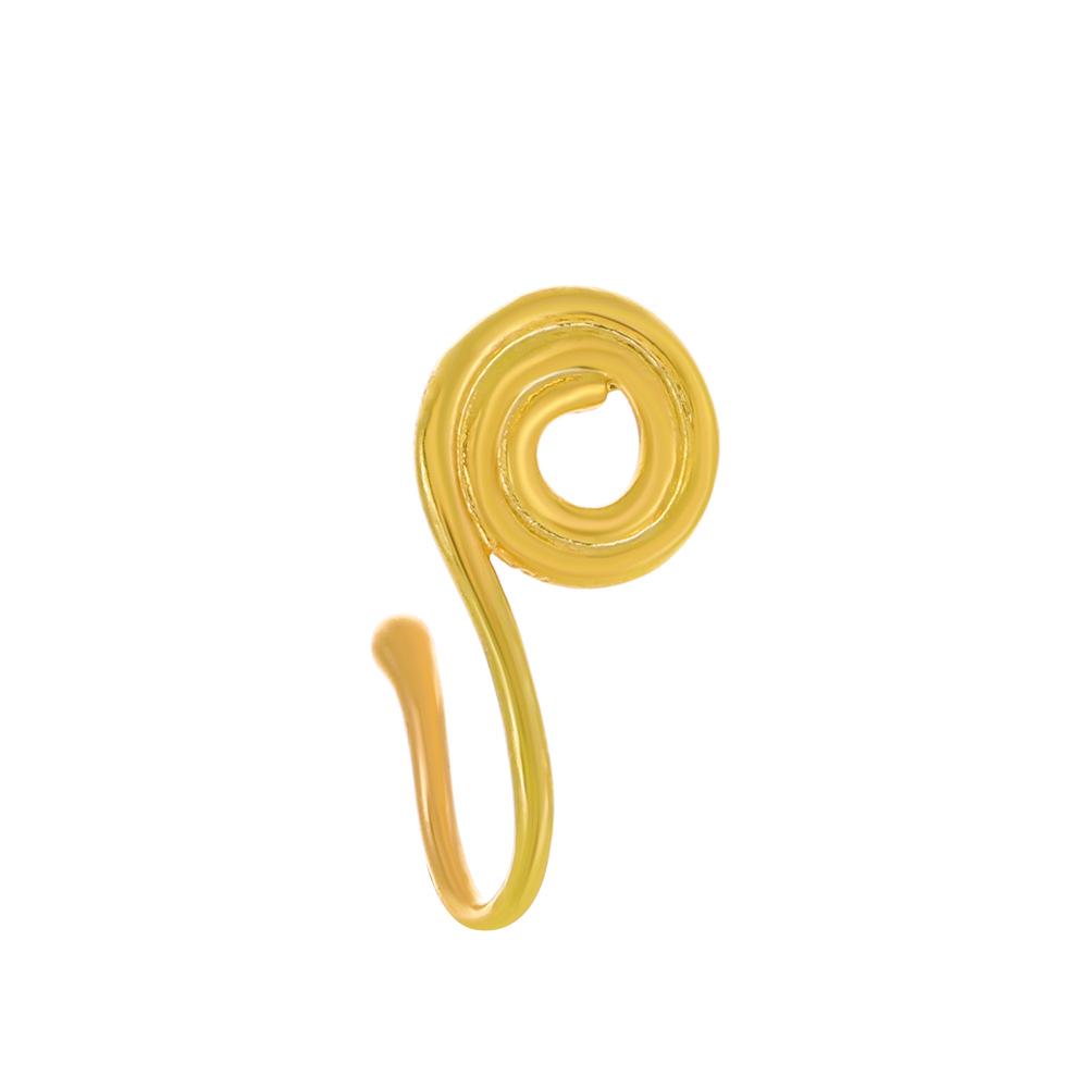 Creative U-Shaped Non-Piercing Nose Clip: Butterfly & Snake Design