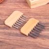 1Pc Wooden Handle Comb Cleaner Delicate Cleaning Removable Hair Brush Comb Cleaner Tool Handle Embeded Tool