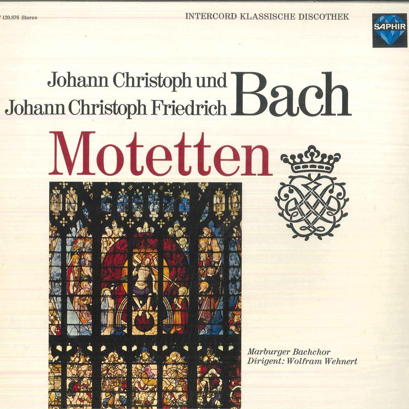 

LP Record MARBURGER BACHCHOR WOLFRAM WEHNERT Bach Motetten INT120876 SAPHIR 197 Germany Classical Used