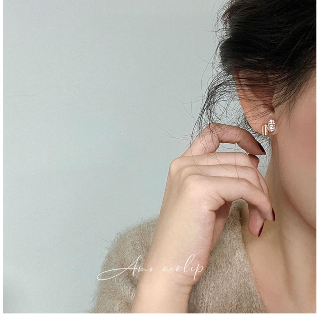 Premium Ear Buckle Light Luxury Fashion Versatile Exquisite New Ear Clip Earrings Women