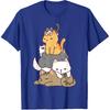 Pile of Kitty Cats Funny Cute Cat Lover Gift T-Shirt