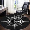 1 Stück Slipknot Band Logo Büro Runder Teppich Perfekt für das Büro Rutschfeste Rückseite, Dekorative Fußmatte yy250916009