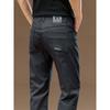 High-End Pure Cotton Casual Pants for Men, Spring and Autumn New Trendy Loose Straight-Leg Business Elastic Long Pants