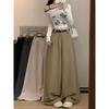 Kumikumi High-Grade Solid High Waist Suit Casual Pants Women Autumn Loose Slimming Drape Wide Leg Pants Trousers
